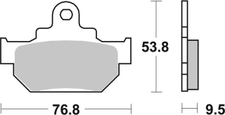 SBS Brzdové doštičky 582HF