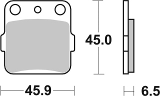 SBS Brzdové doštičky 584RSI