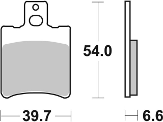 SBS Brzdové doštičky 114HF