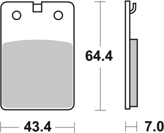 SBS Brzdové doštičky 133HF