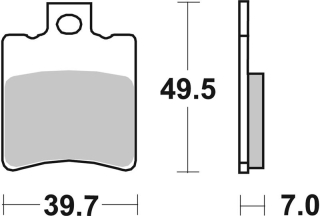 SBS Brzdové doštičky 143HF