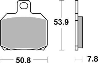 SBS Brzdové doštičky 730LS