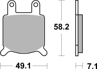 SBS Brzdové doštičky 560HF