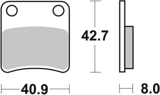 SBS Brzdové doštičky 115HF