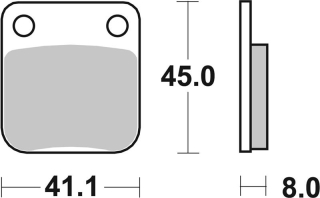 SBS Brzdové doštičky 536HF