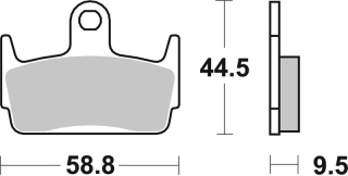 SBS Brzdové doštičky 129HF