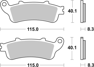 SBS Brzdové doštičky 735HF