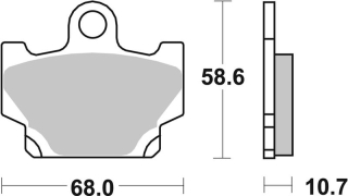 SBS Brzdové doštičky 550HF
