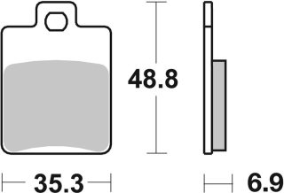 SBS Brzdové doštičky 142HF