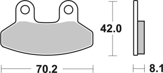 SBS Brzdové doštičky 178HF