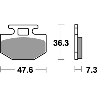 SBS Brzdové doštičky 628HF