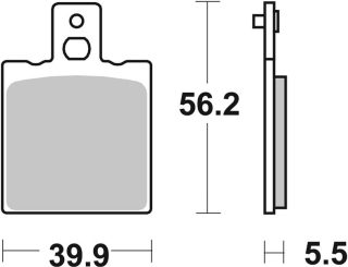 SBS Brzdové doštičky 131HF