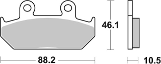 SBS Brzdové doštičky 647HF