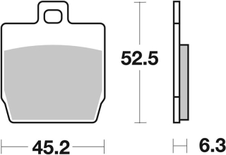 SBS Brzdové doštičky 145HF