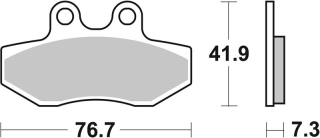 SBS Brzdové doštičky 186HF