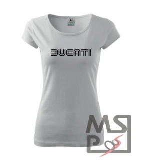 Dámske tričko MSP Ducati S biele