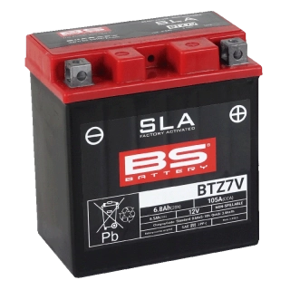 BS-BATTERY BTZ7V 12V 6,5Ah 105A (YTZ7V) 113x70x121mm P+ AGM bezúdržbová motobatéria