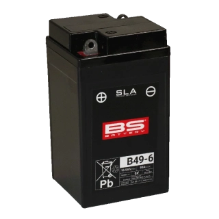 BS-BATTERY B49-6 6V 10Ah 80A 91x83x159mm L+ AGM bezúdržbová motobatéria