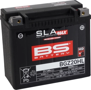 BS-BATTERY BGZ20HL 12V 20Ah 360A 176x89x154mm P+ AGM bezúdržbová motobatéria