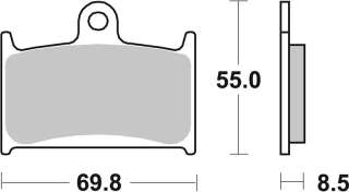 SBS Brzdové doštičky 624HF