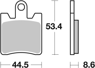 SBS Brzdové doštičky 740HS