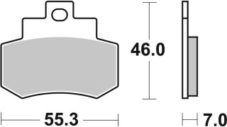 SBS Brzdové doštičky 172HF