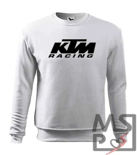 Pánska mikina s motívom KTM 08 biela  L