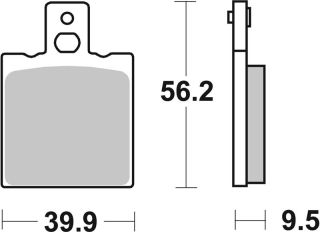 SBS Brzdové doštičky 646HF