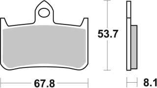 SBS Brzdové doštičky 622HF