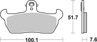 SBS Brzdové doštičky 641HF