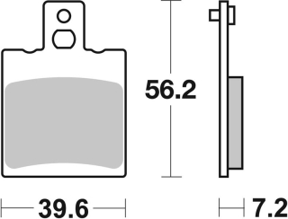 SBS Brzdové doštičky 824HF