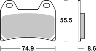 SBS Brzdové doštičky 706HF