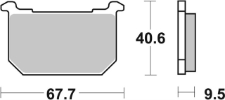 SBS Brzdové doštičky 540HF