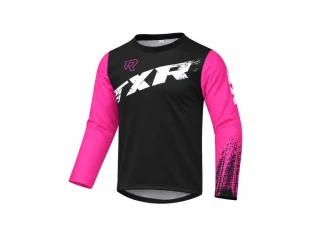 TXR Detský motokrosový dres Pulse čierno-ružový M