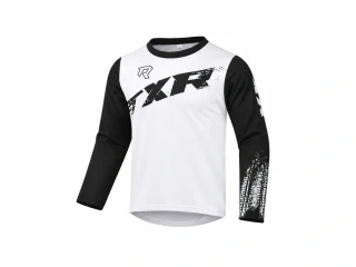 TXR Detský motokrosový dres Pulse bielo-čierny XS