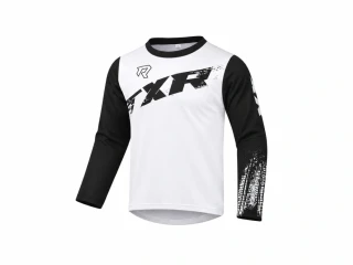 TXR Detský motokrosový dres Pulse bielo-čierny L