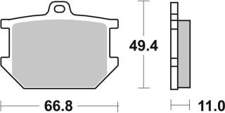 SBS Brzdové doštičky 507HF