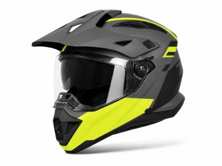 TXR Enduro prilba Explorer čierno-sivo-fluo žltá XXL