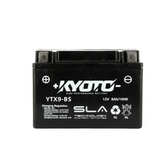 KYOTO GTX9-BS 12V 8Ah 120A (YTX9-BS) 150x87x105mm L+ AGM bezúdržbová motobatéria
