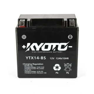 KYOTO GTX14-BS 12V 12Ah 200A (YTX14-BS) 150x87x145mm L+ AGM bezúdržbová motobatéria