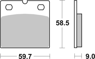 SBS Brzdové doštičky 554HS