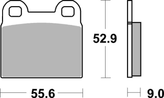 SBS Brzdové doštičky 527HF