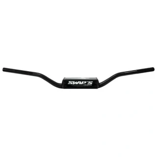 SWAPS Riadidlá motocykla hliníkové 28,6 mm čierne + penový chránič - stredné