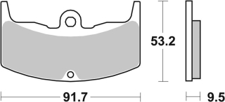 SBS Brzdové doštičky 571HF