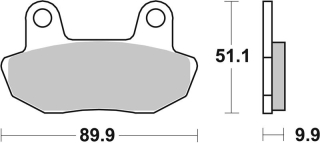SBS Brzdové doštičky 561HF