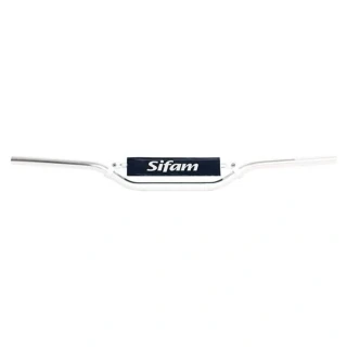 SIFAM Riadidlá motocykla hliníkové 22 mm strieborné + penový chránič, výška 90 mm