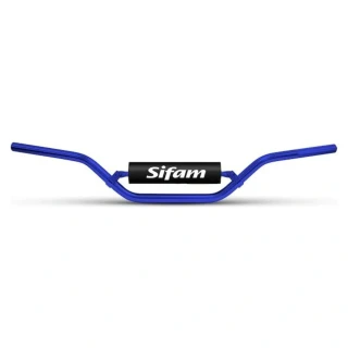 SIFAM Riadidlá motocykla hliníkové 22 mm modré + penový chránič, výška 70 mm