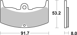 SBS Brzdové doštičky 552HF