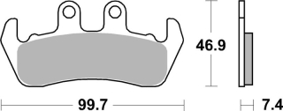 SBS Brzdové doštičky 653HF