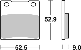 SBS Brzdové doštičky 556HF